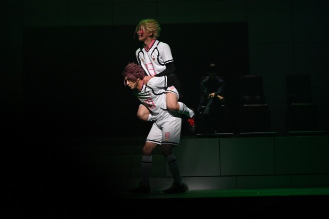 A scene from the final rehearsal of Blue Lock 4th STAGE